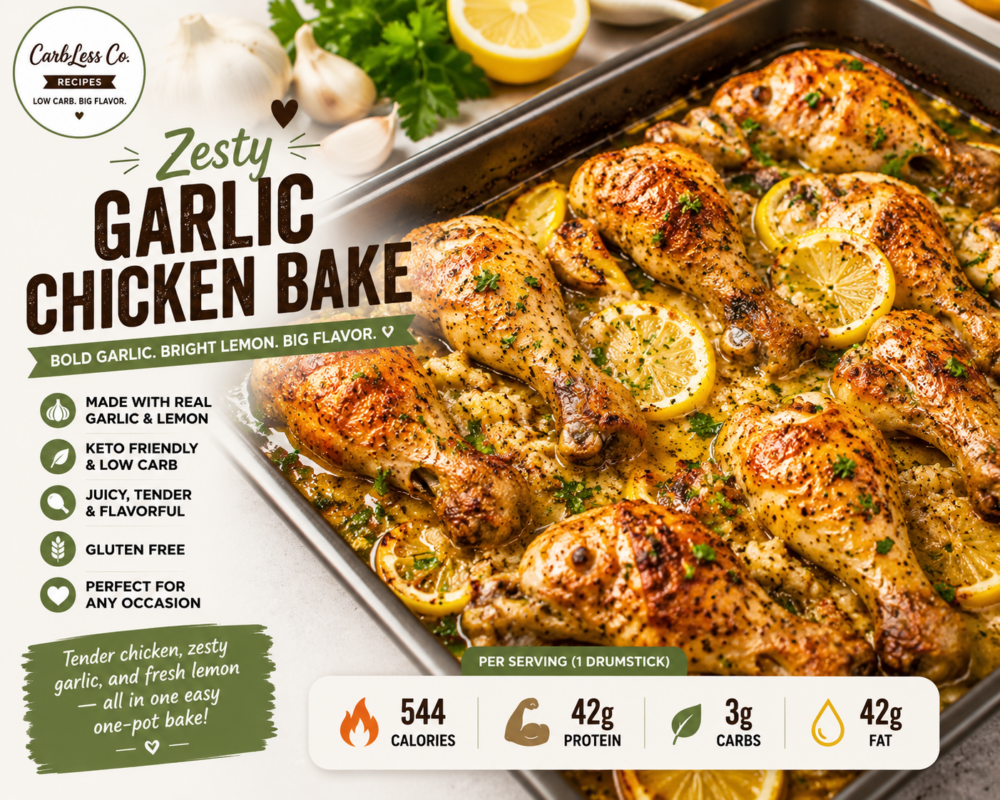 Zesty Garlic Chicken Bake