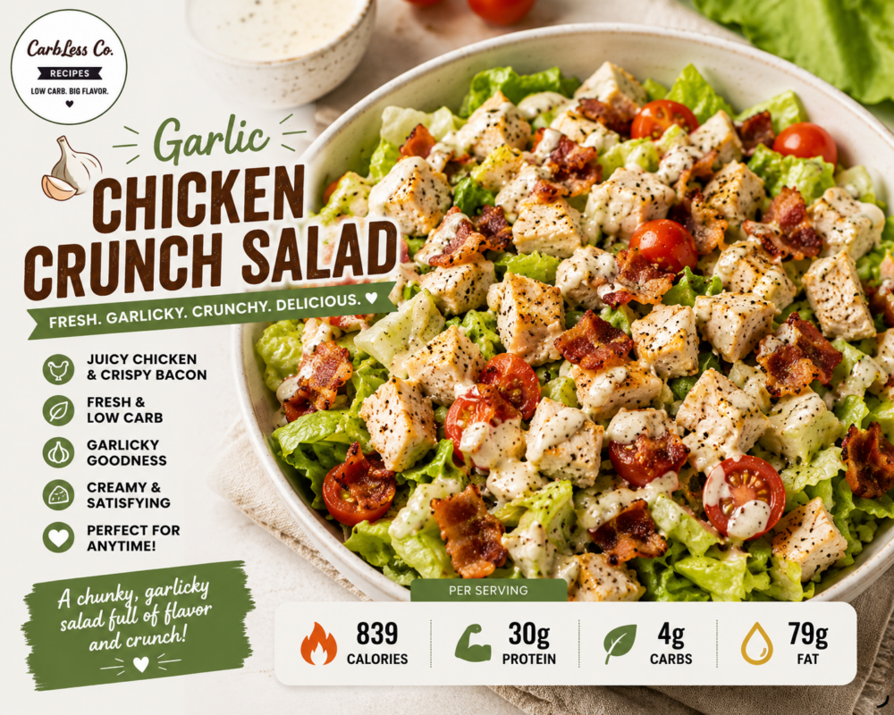Garlic Chicken Crunch Salad